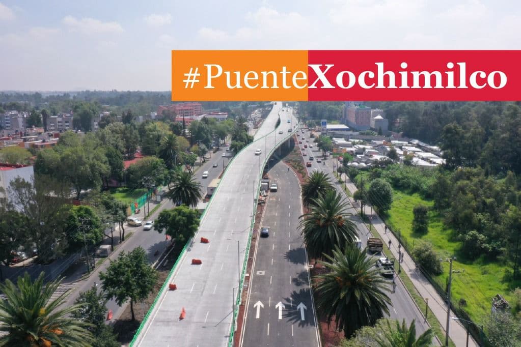 En CDMX, 4T Inaugura Puente Xochimilco; Trayectos Se Reducirán De 45 A ...