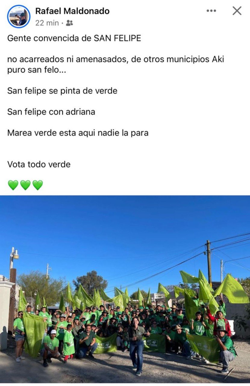 La aspirante del Verde, Adriana López Quintero. Fuente: Cortesía