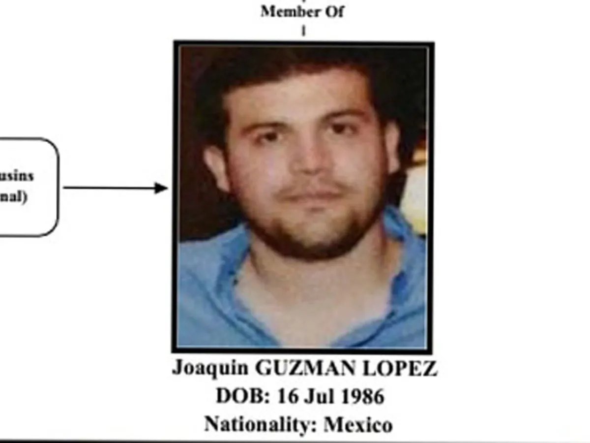 Joaquín Guzmán López, uno de los líderes de Los Chapitos. Fuente: DEA