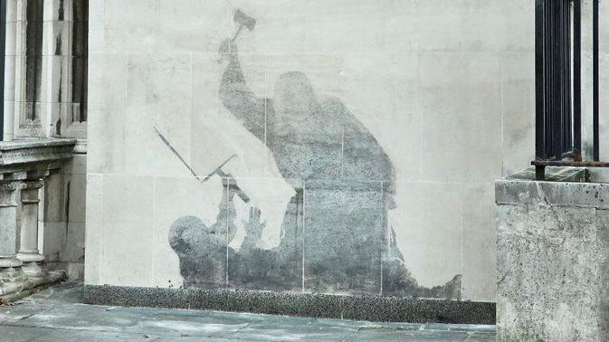 Banksy en Royal Courts of Justice. Foto: Especial