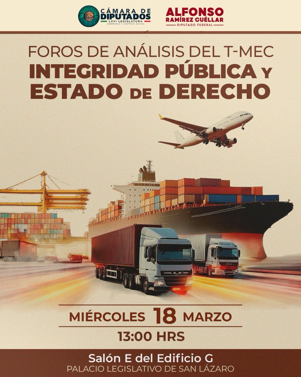 Foro "Integridad pública y Estado de derecho en el marco del T-MEC"