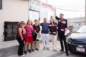 El diputado federal Gilberto Herrera con Julieta Ramírez Padilla, senadora con licencia de Morena. Foto Cortesía
