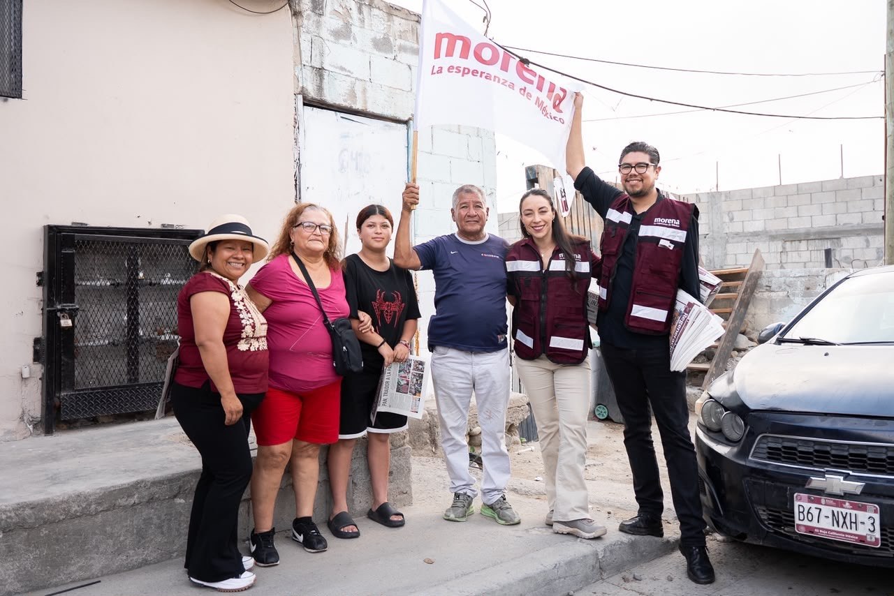 El diputado federal Gilberto Herrera con Julieta Ramírez Padilla, senadora con licencia de Morena. Foto Cortesía
