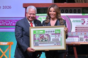 La directora general de Lotería Nacional, Olivia Salomón. Foto Cortesía