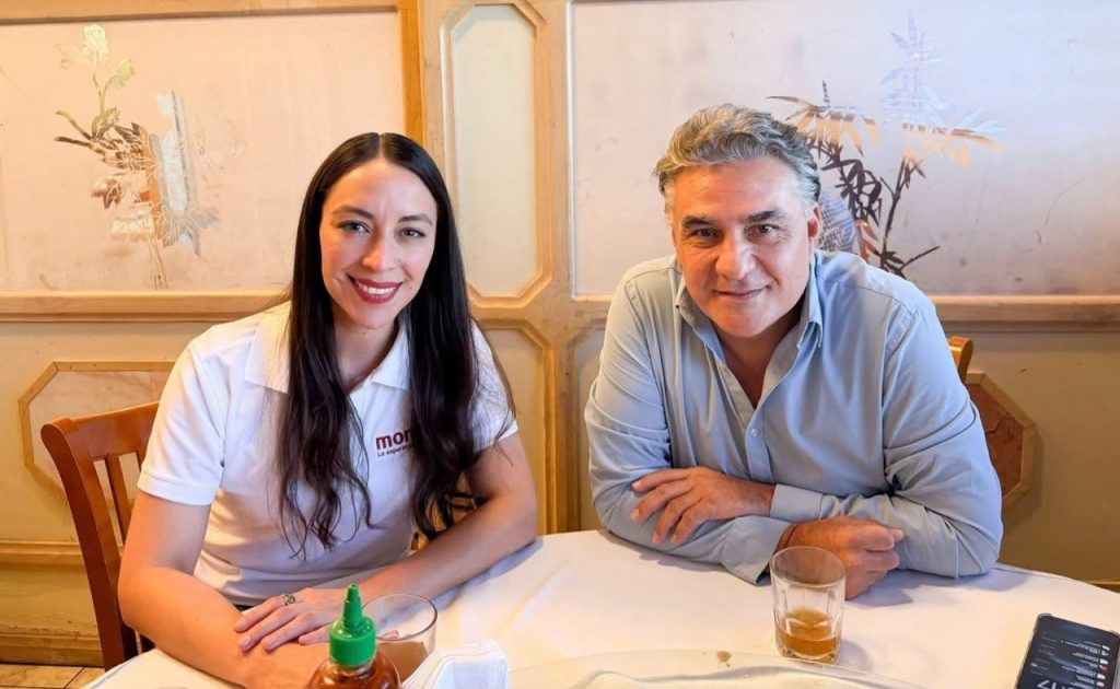 Los morenistas Julieta Ramírez Padilla y Jesús Ruiz Uribe.