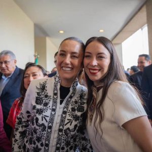 La senadora Julieta Ramírez con la presidenta Claudia Sheinbaum. Foto Cortesía