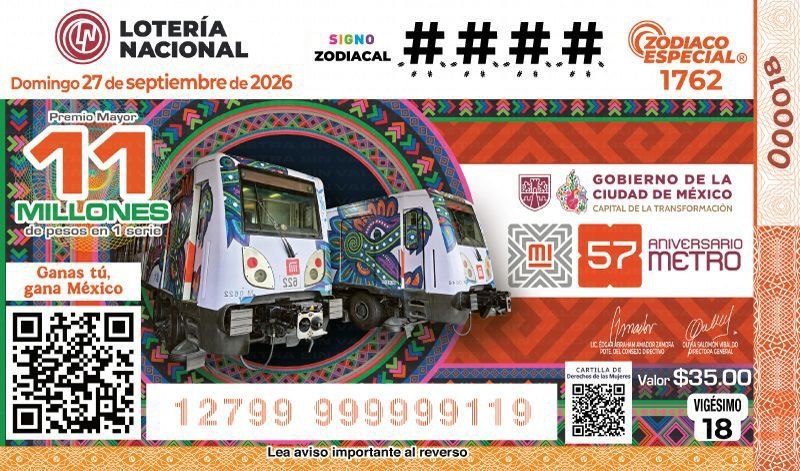 Nuevo billete de Lotería Nacional